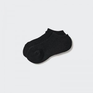 Women Uniqlo Heattech Short Socks Black | 3234930