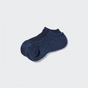 Women Uniqlo Heattech Short Socks Blue | 2479634