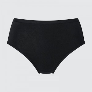 Women Uniqlo High Rise Basic Briefs Black | 700543