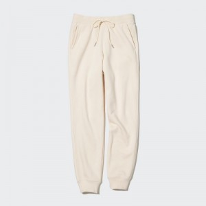 Women Uniqlo Jogger Pants White | 5573744