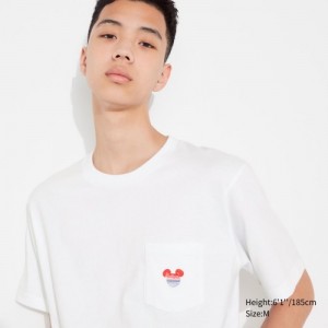 Women Uniqlo MAGIC FOR ALL FOREVER UT Short-Sleeve T Shirts White | 748233