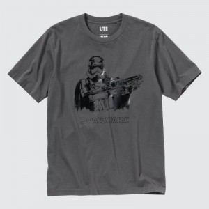 Women Uniqlo MAGIC FOR ALL FOREVER UT Short-Sleeve T Shirts Grey | 3452898