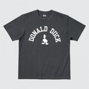 Women Uniqlo Magic For All Favorites UT Short-Sleeve T Shirts Grey | 13800