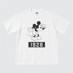 Women Uniqlo Magic For All Timeless Favorites UT Short-Sleeve T Shirts White | 5357988