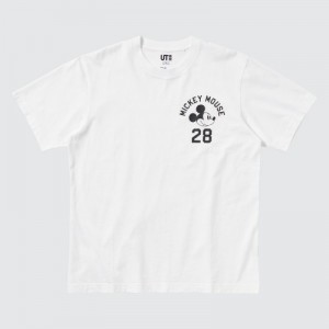 Women Uniqlo Magic For All Timeless Favorites UT Short-Sleeve T Shirts White | 9157716