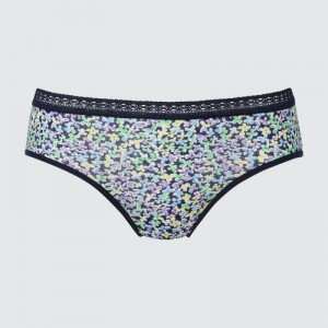Women Uniqlo Mid Rise Briefs Navy | 6175458