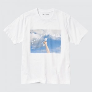 Women Uniqlo PEACE FOR ALL Short-Sleeve Graphic Magnum Photos T Shirts White | 4504337