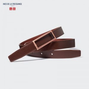Women Uniqlo Reversible Belts Brown | 2131516
