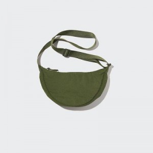 Women Uniqlo Round Mini Crossbody Bags Olive | 6527883