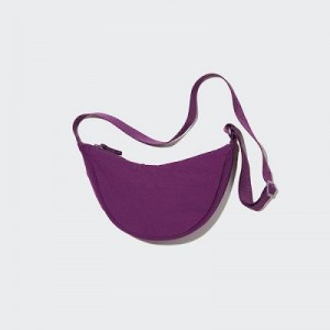 Women Uniqlo Round Mini Crossbody Bags Purple | 4249055