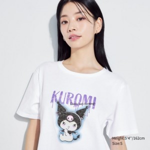Women Uniqlo Sanrio characters UT Short-Sleeve T Shirts White | 7584856