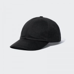 Women Uniqlo UV Protection Twill Caps Black | 741229