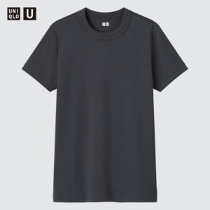 Women Uniqlo U Crew Neck Short-sleeve T Shirts Grey | 7222794