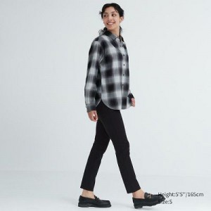 Women Uniqlo Ultra Stretch Pants Black | 2250382