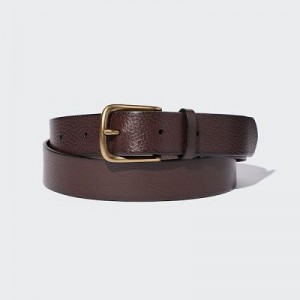 Women Uniqlo Vintage Belts Brown | 6378407