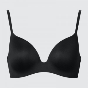 Women Uniqlo Wireless (3D Hold) Bras Black | 9968825