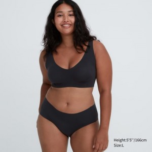 Women Uniqlo Wireless Ultra Relax Bras Black | 3158530