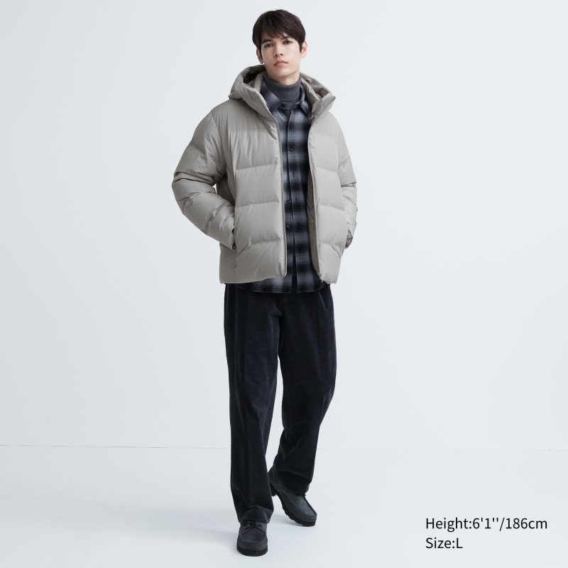 Men Uniqlo 3d Cut Seamless Down Parka Black | 5590607