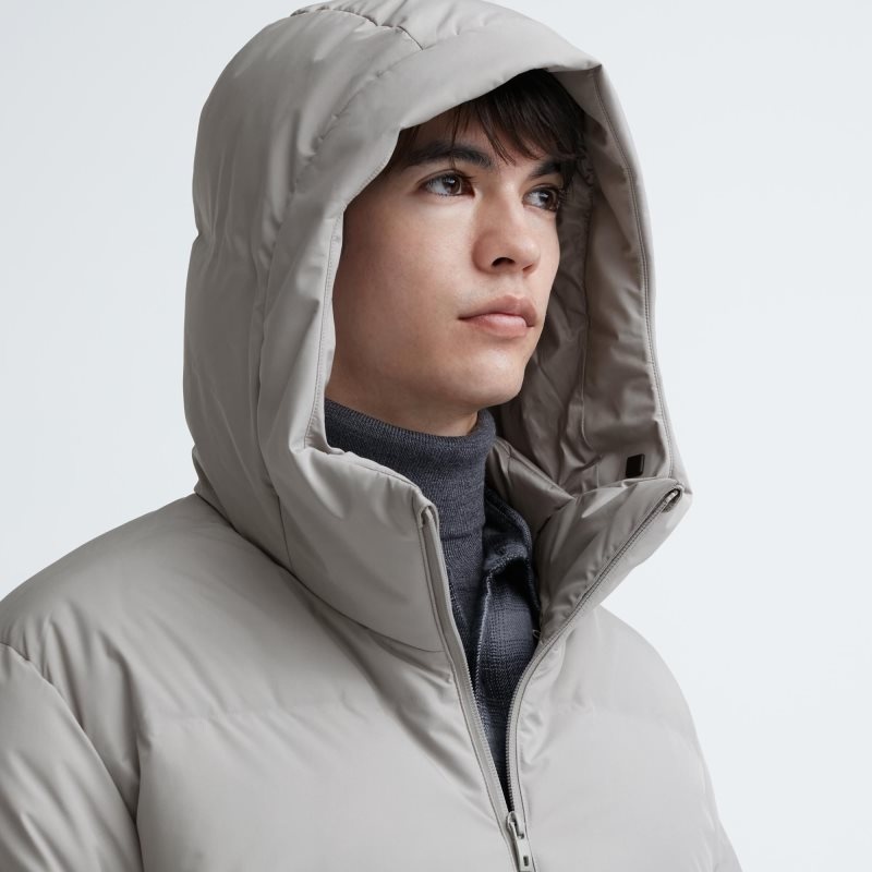 Men Uniqlo 3d Cut Seamless Down Parka Black | 5590607