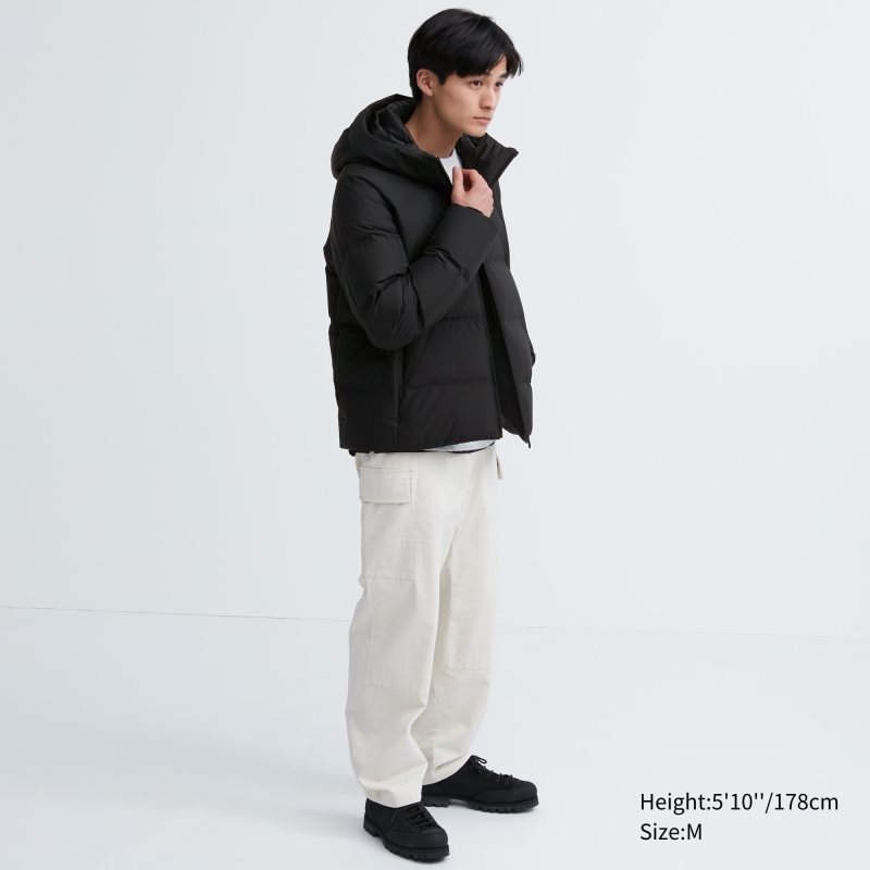 Men Uniqlo 3d Cut Seamless Down Parka Black | 5590607