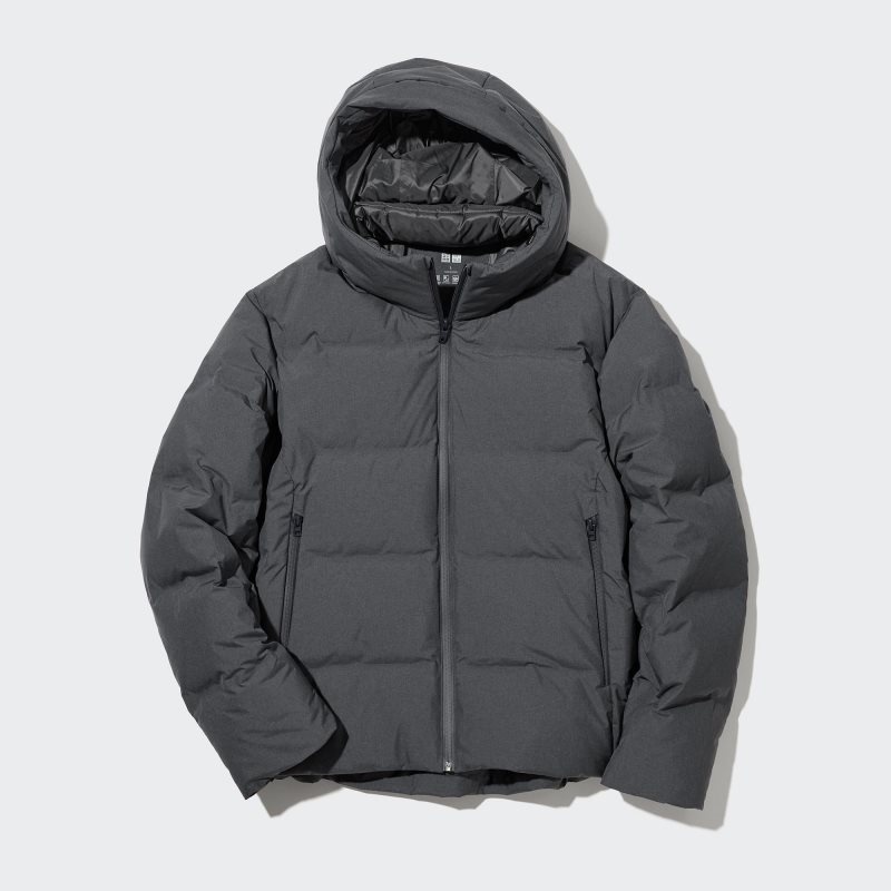 Men Uniqlo 3d Cut Seamless Down Parka Grey | 6296974
