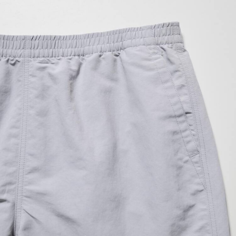 Men Uniqlo Active Swim Shorts Grey | 9525263