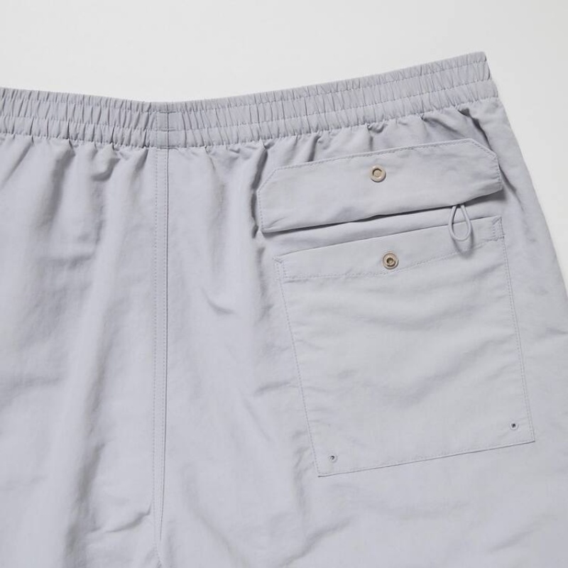 Men Uniqlo Active Swim Shorts Grey | 9525263