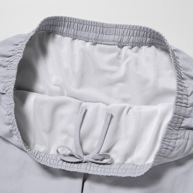 Men Uniqlo Active Swim Shorts Grey | 9525263