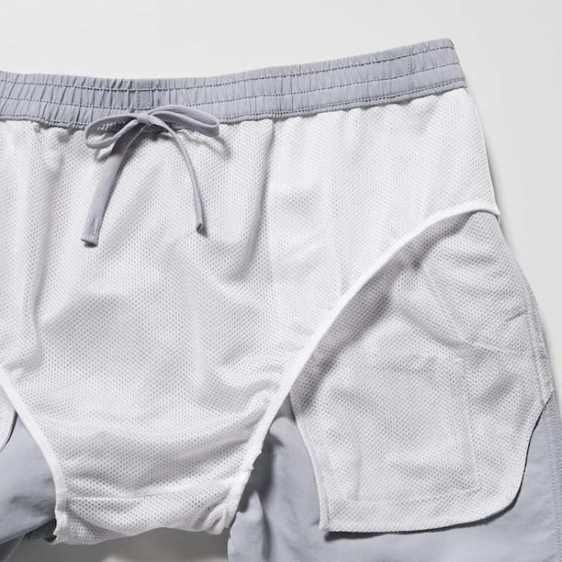 Men Uniqlo Active Swim Shorts Grey | 9525263