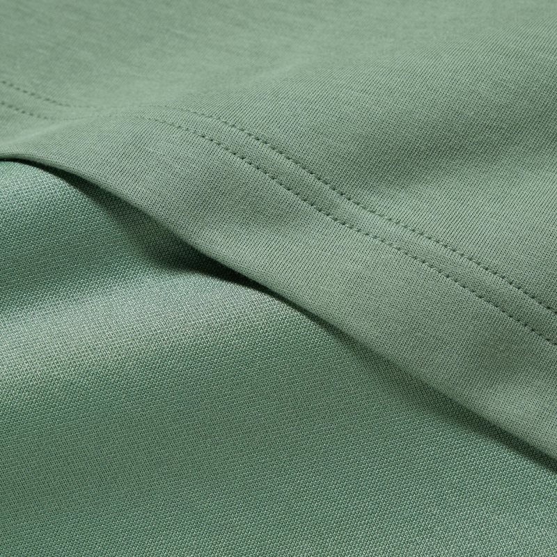 Men Uniqlo Airism Cotton Sleeveless T Shirts Green | 9562308
