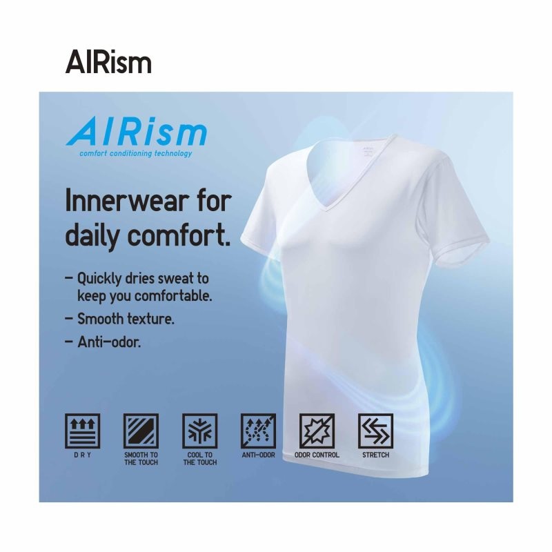 Men Uniqlo Airism Crew Neck Short-sleeve T Shirts Navy | 1105365