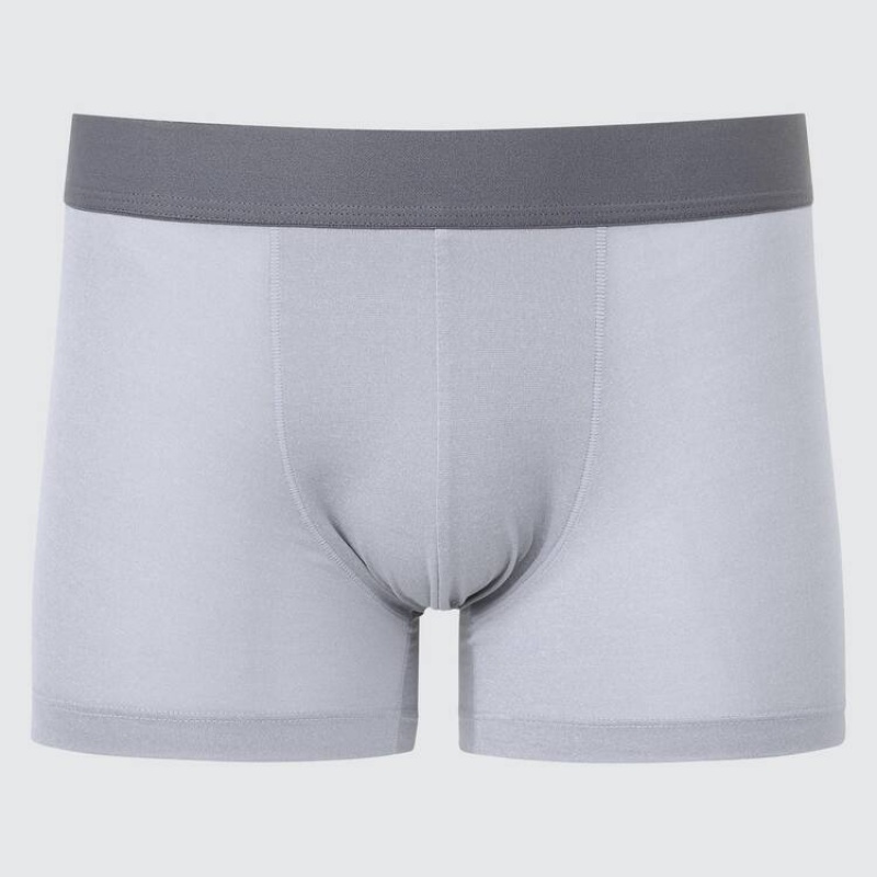 Men Uniqlo Airism Heather Low Rise Boxers Underwear Grey | 3596961