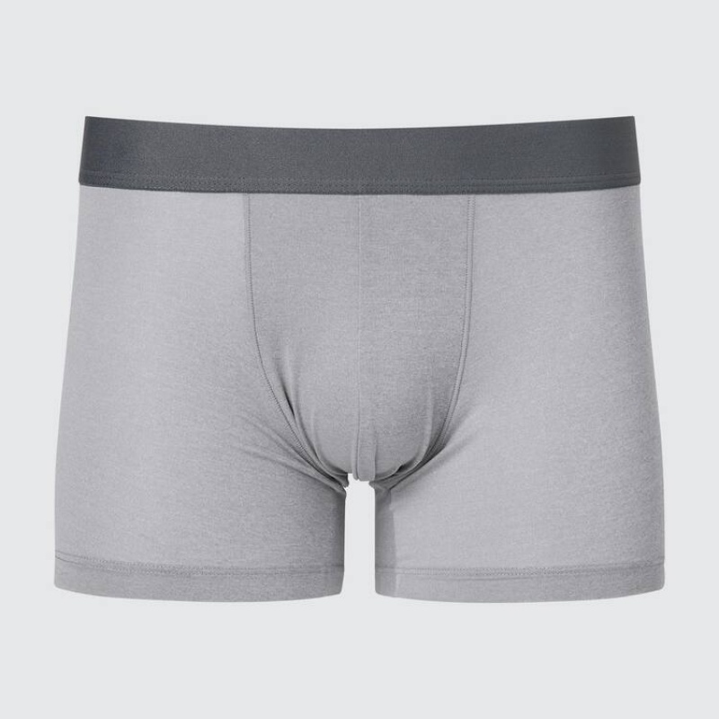Men Uniqlo Airism Heather Low Rise Boxers Underwear Grey | 3619196