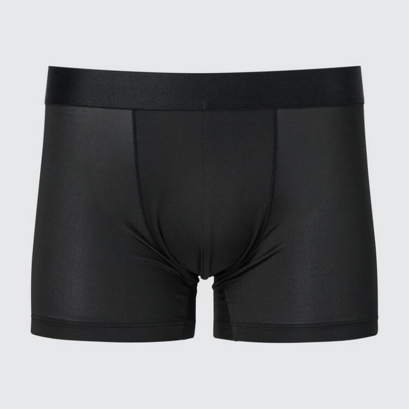 Men Uniqlo Airism Low Rise Boxers Underwear Black | 1562566