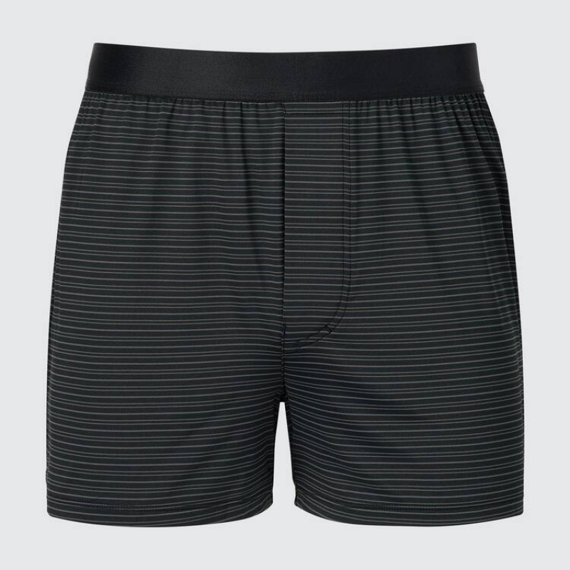 Men Uniqlo Airism Trunks Underwear Black | 1629507