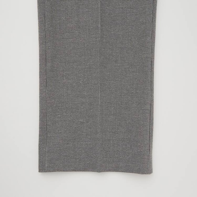 Men Uniqlo Airsense Ultra Light Houndstooth Pants Grey | 6358299
