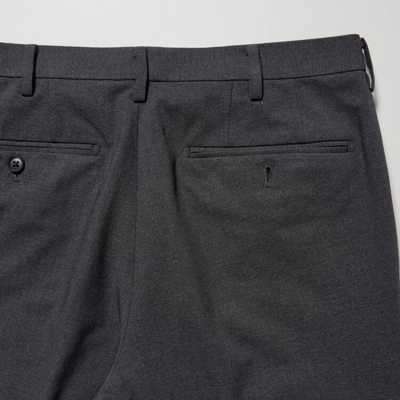 Men Uniqlo Airsense Ultra Light Wool-look Pants Grey | 3712299