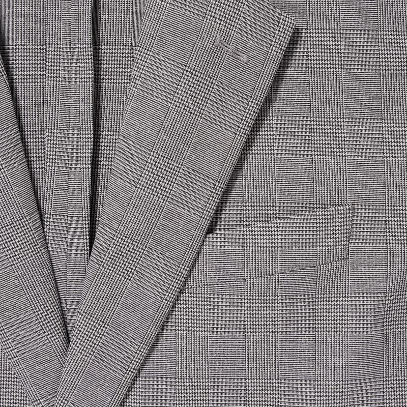 Men Uniqlo Airsense Wool Like Glen Check Ultra Light Jackets Grey | 3738501