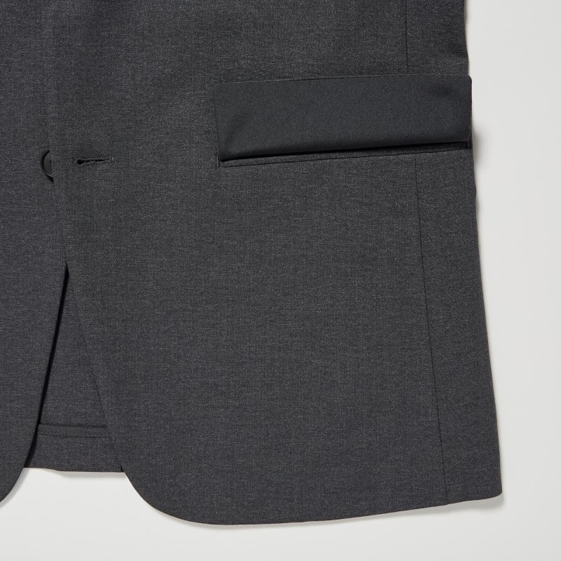 Men Uniqlo Airsense Wool Like Ultra Light Jackets Grey | 8924483
