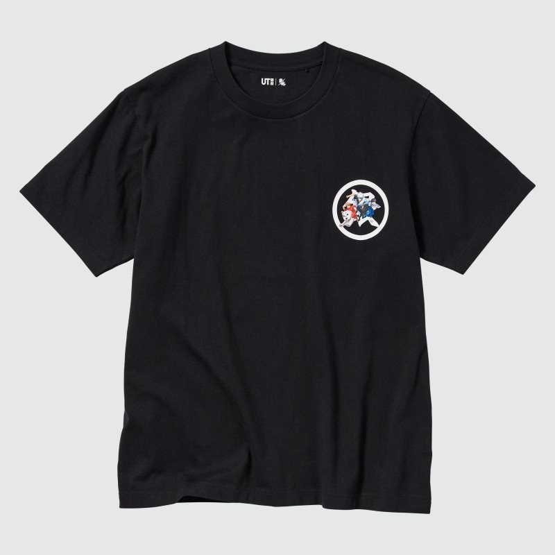 Men Uniqlo Anime Gintama Ut Short-sleeve Graphic T Shirts Black | 7760523