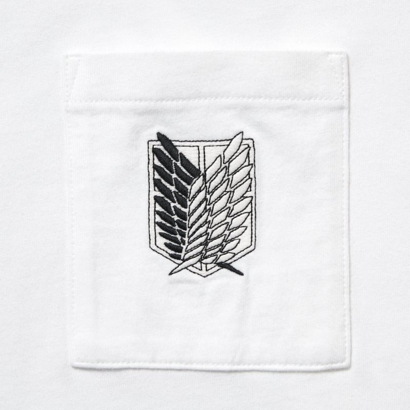 Men Uniqlo Attack On Titan Ut Short-sleeve Graphic Wings Of Freedom T Shirts White | 7498246