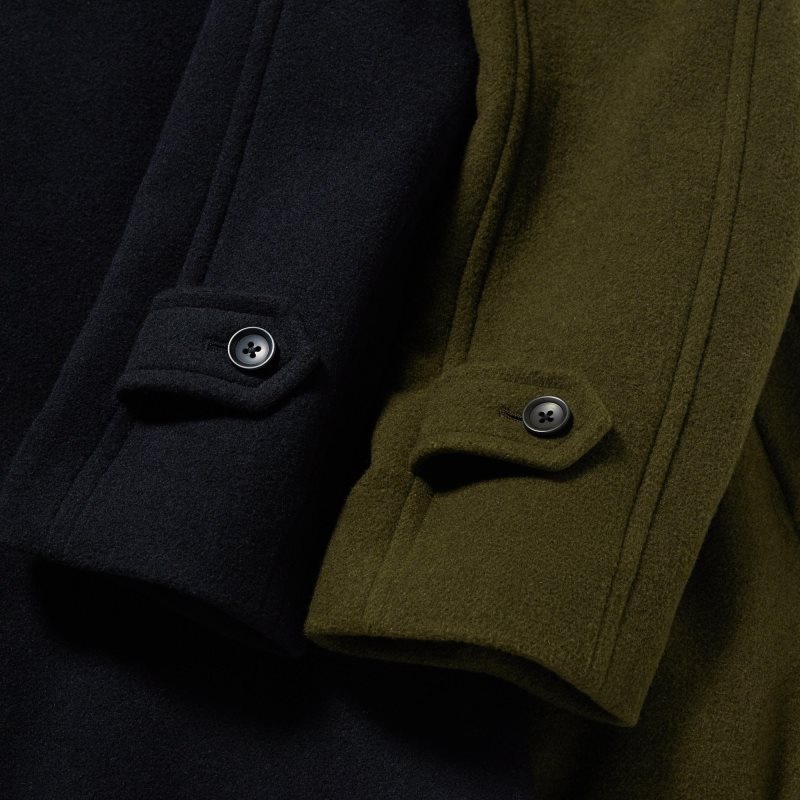 Men Uniqlo Balmacaan Coats Navy | 3453085