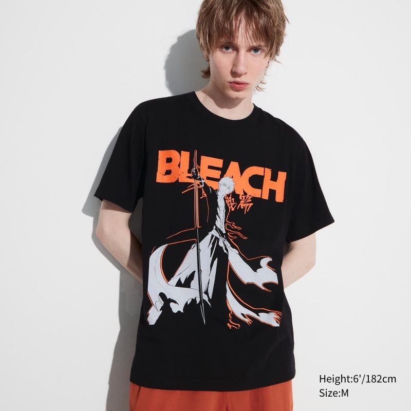 Men Uniqlo Bleach: Thousand-year Blood War Ut Short-sleeve Graphic T Shirts Black | 4374373