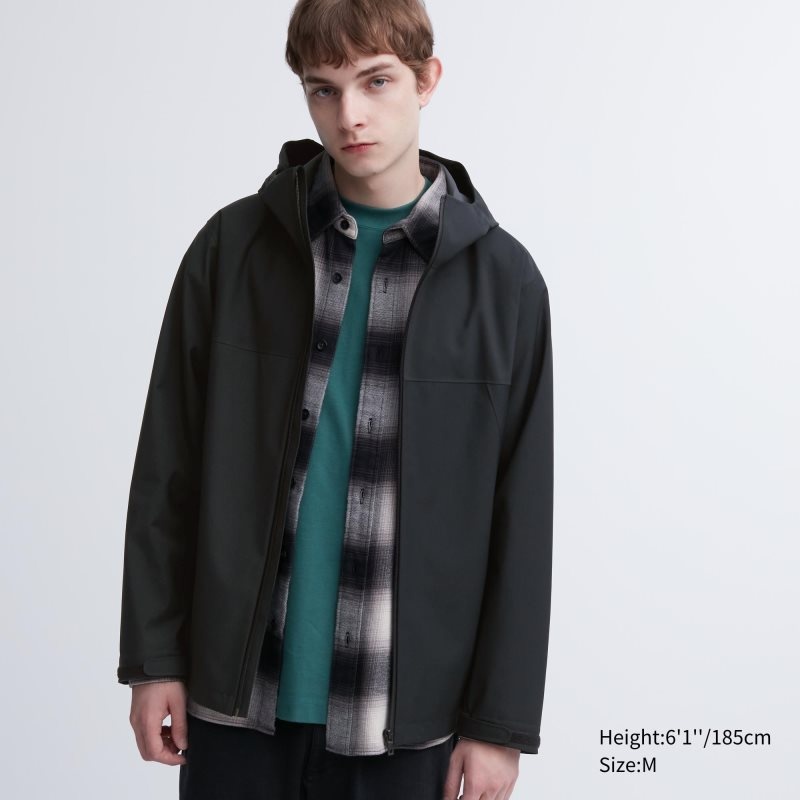 Men Uniqlo Blocktech 3d Cut Parka Black | 6359238