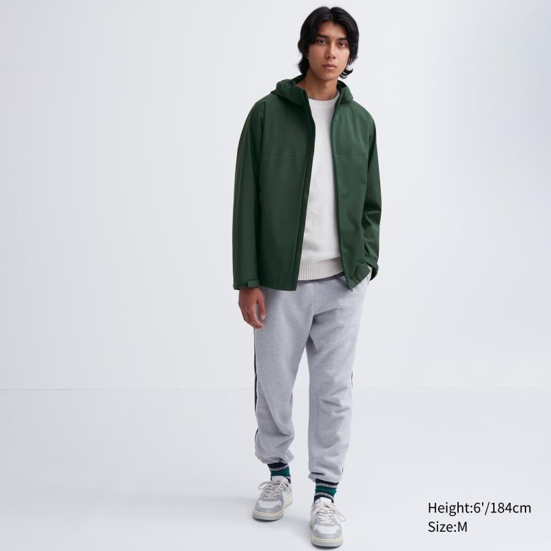 Men Uniqlo Blocktech 3d Cut Parka Olive | 2600869