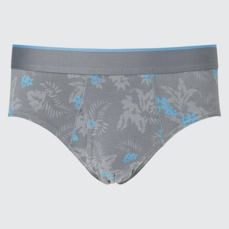 Men Uniqlo Briefs Underwear Grey | 603081