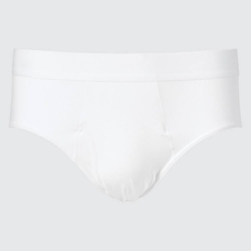 Men Uniqlo Briefs Underwear White | 1291