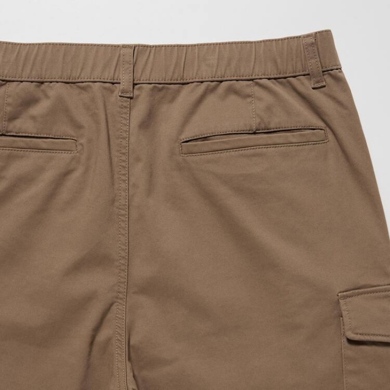 Men Uniqlo Cargo Jogger Pants Brown | 6878994