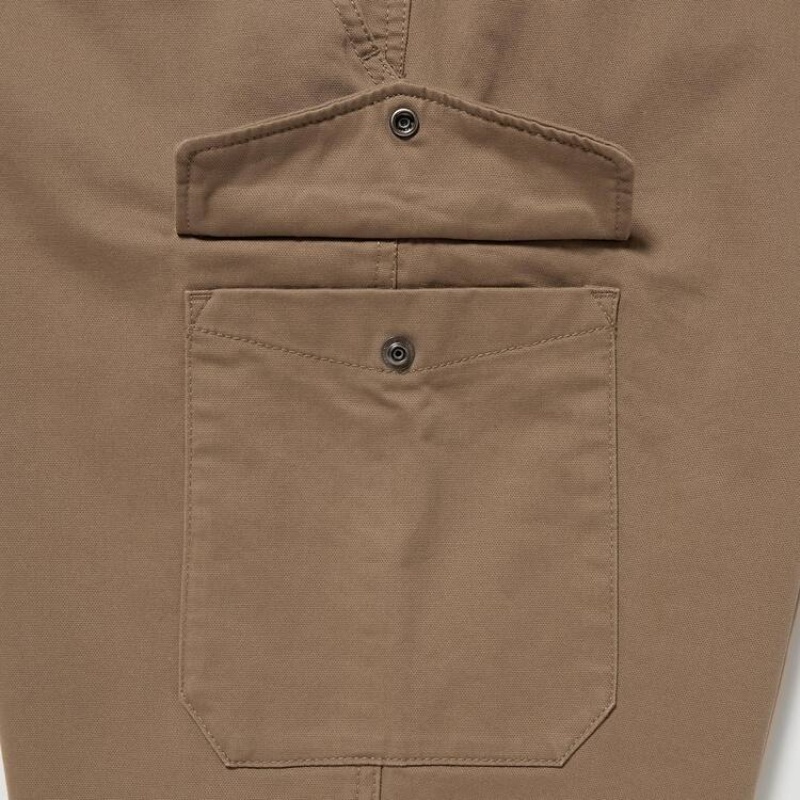 Men Uniqlo Cargo Jogger Pants Brown | 6878994