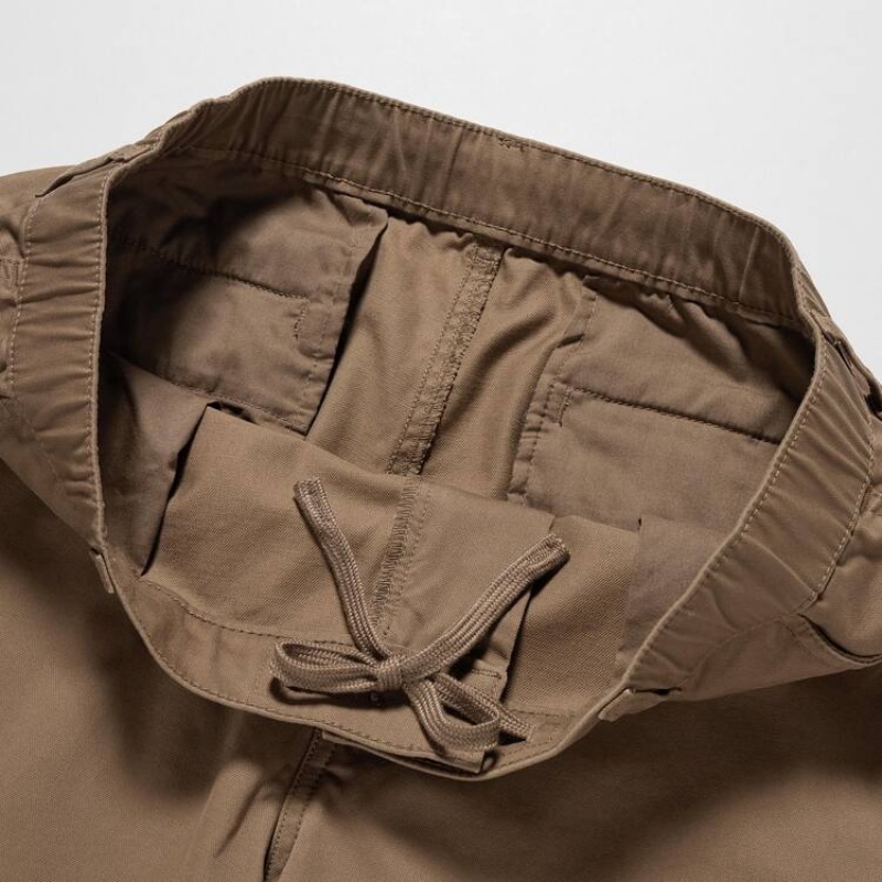 Men Uniqlo Cargo Jogger Pants Brown | 6878994